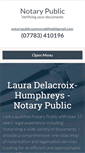 Mobile Screenshot of notarypublicsuttoncoldfield.com